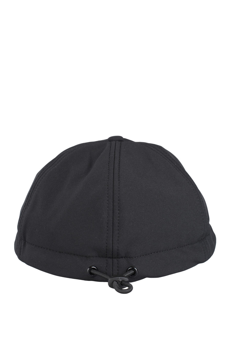 Gorra negra con logotipo bordado blanco - IMG 9734