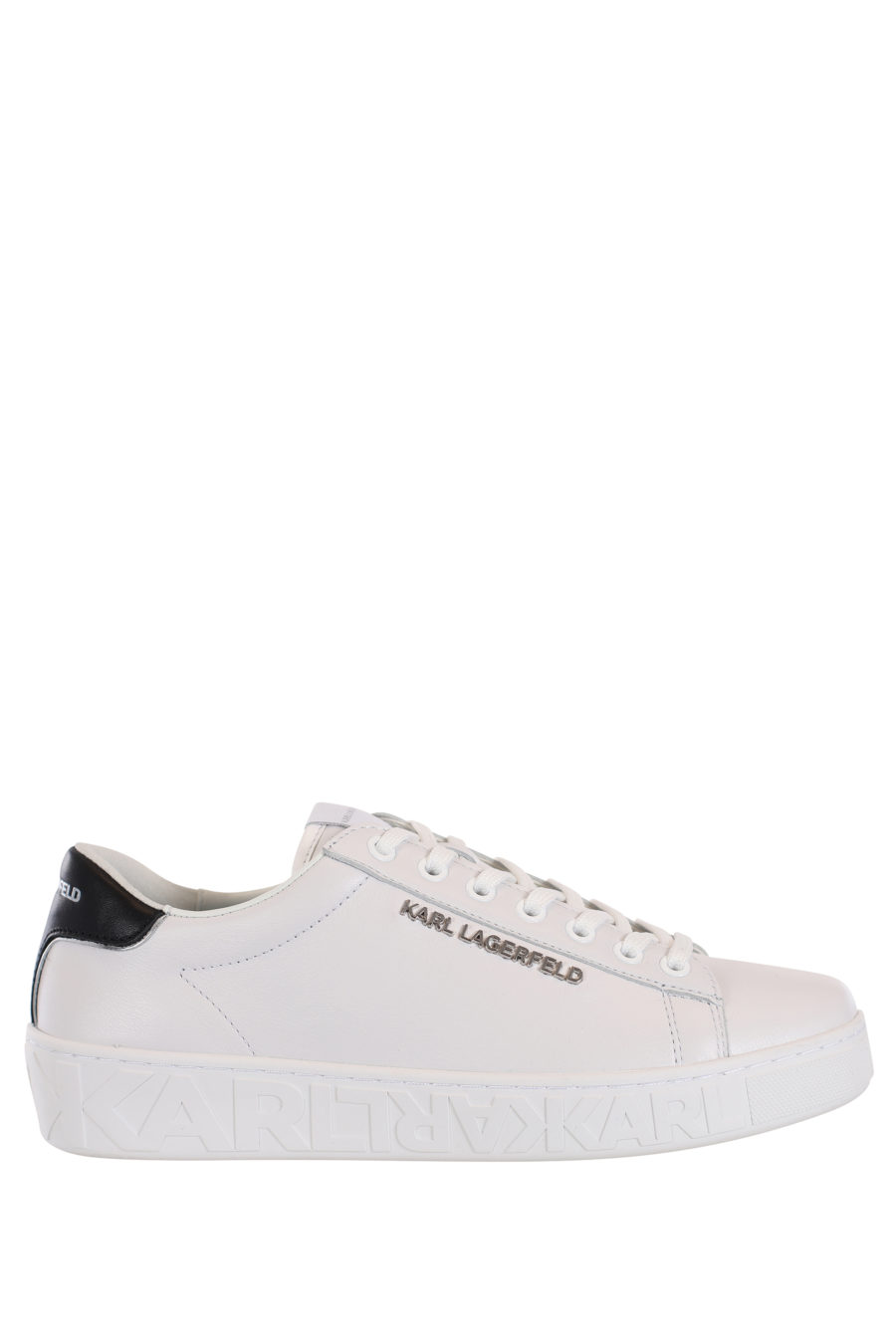 White trainers with silver metal "Lettering" logo - IMG 0025