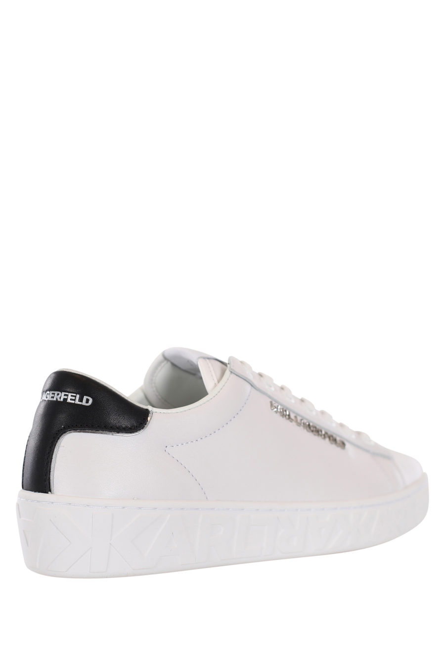 White trainers with silver metal "Lettering" logo - IMG 0027