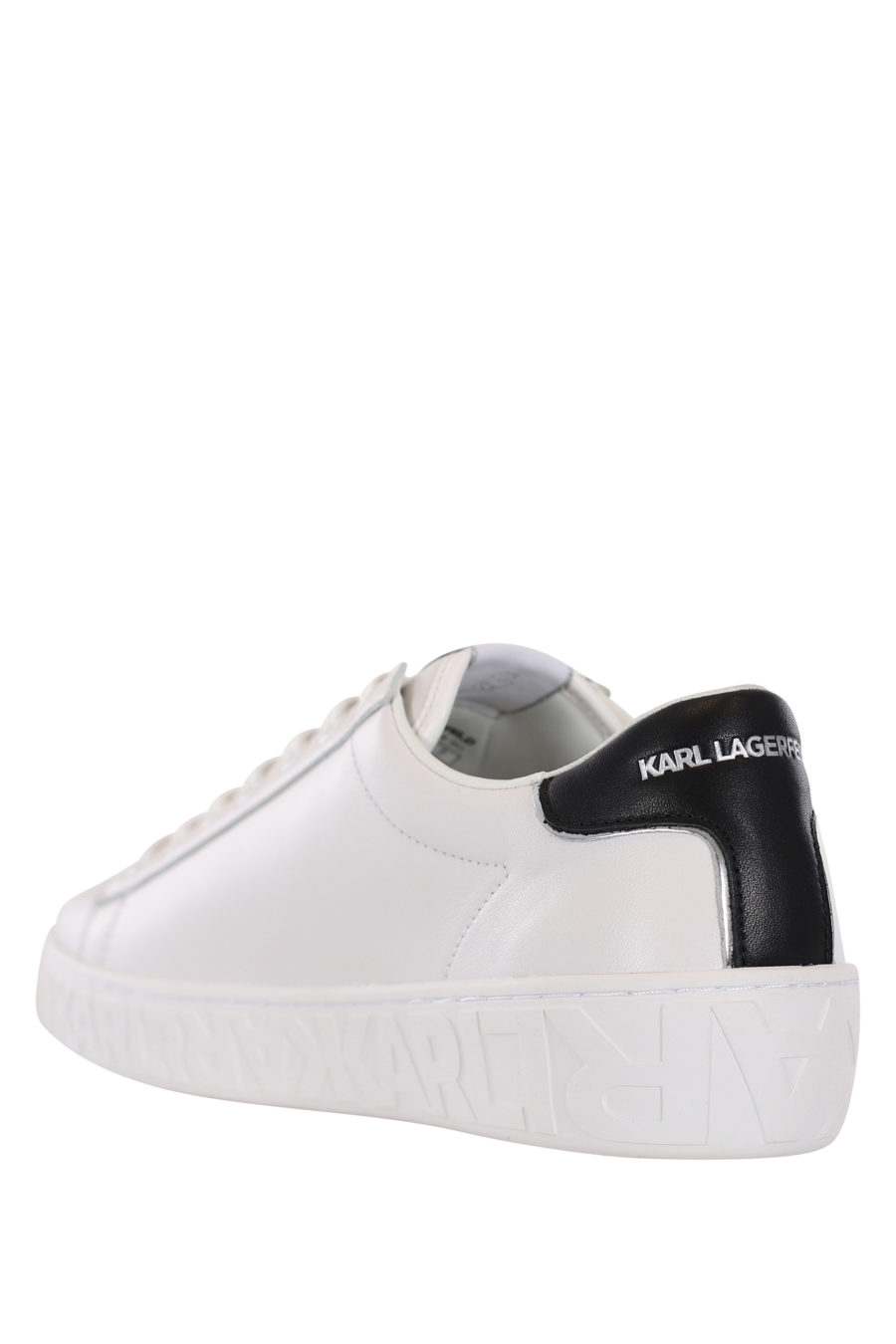 Zapatillas blancas con logo plateado "Lettering" de metal - IMG 0028