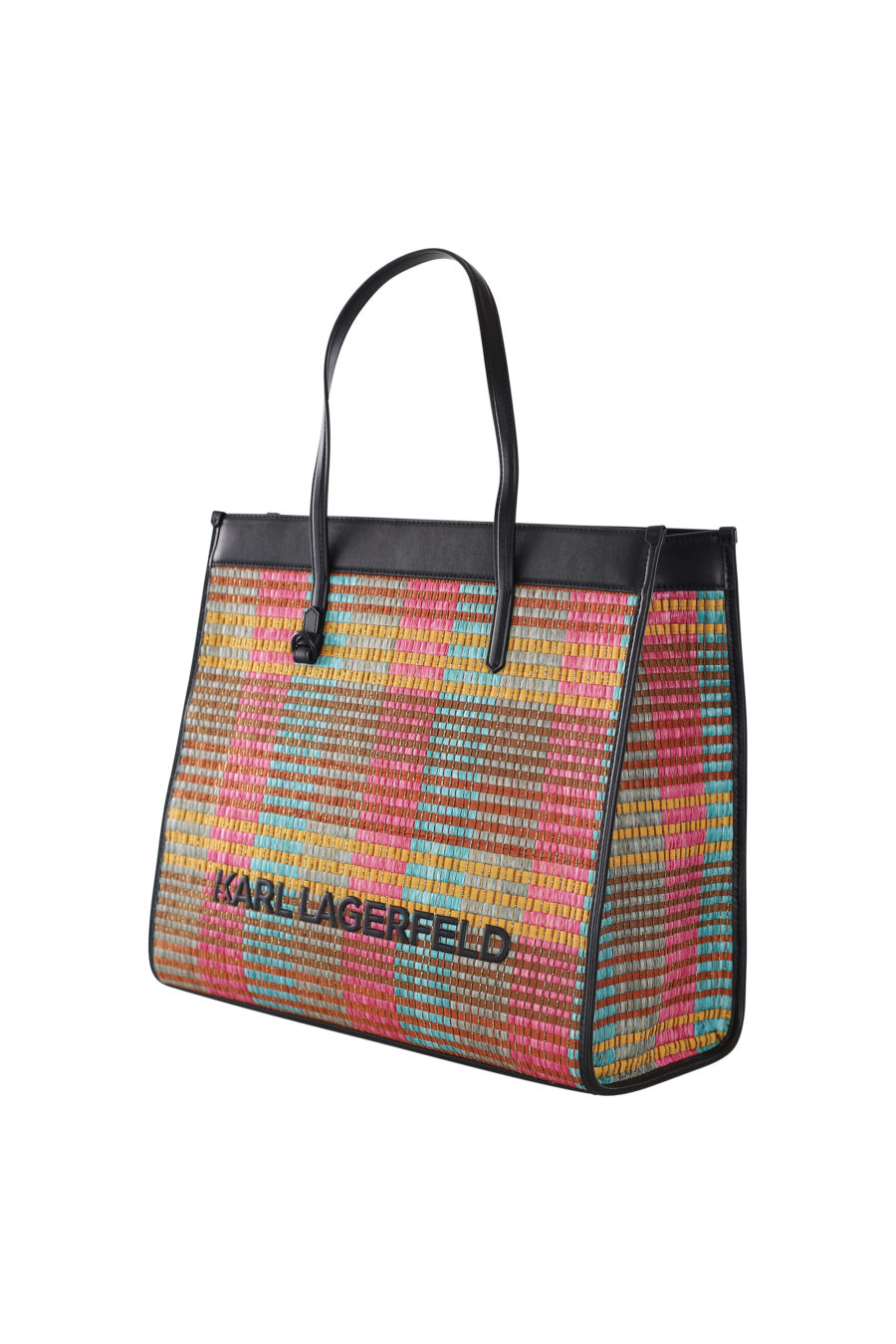 Multicoloured raffia tote bag - IMG 0117