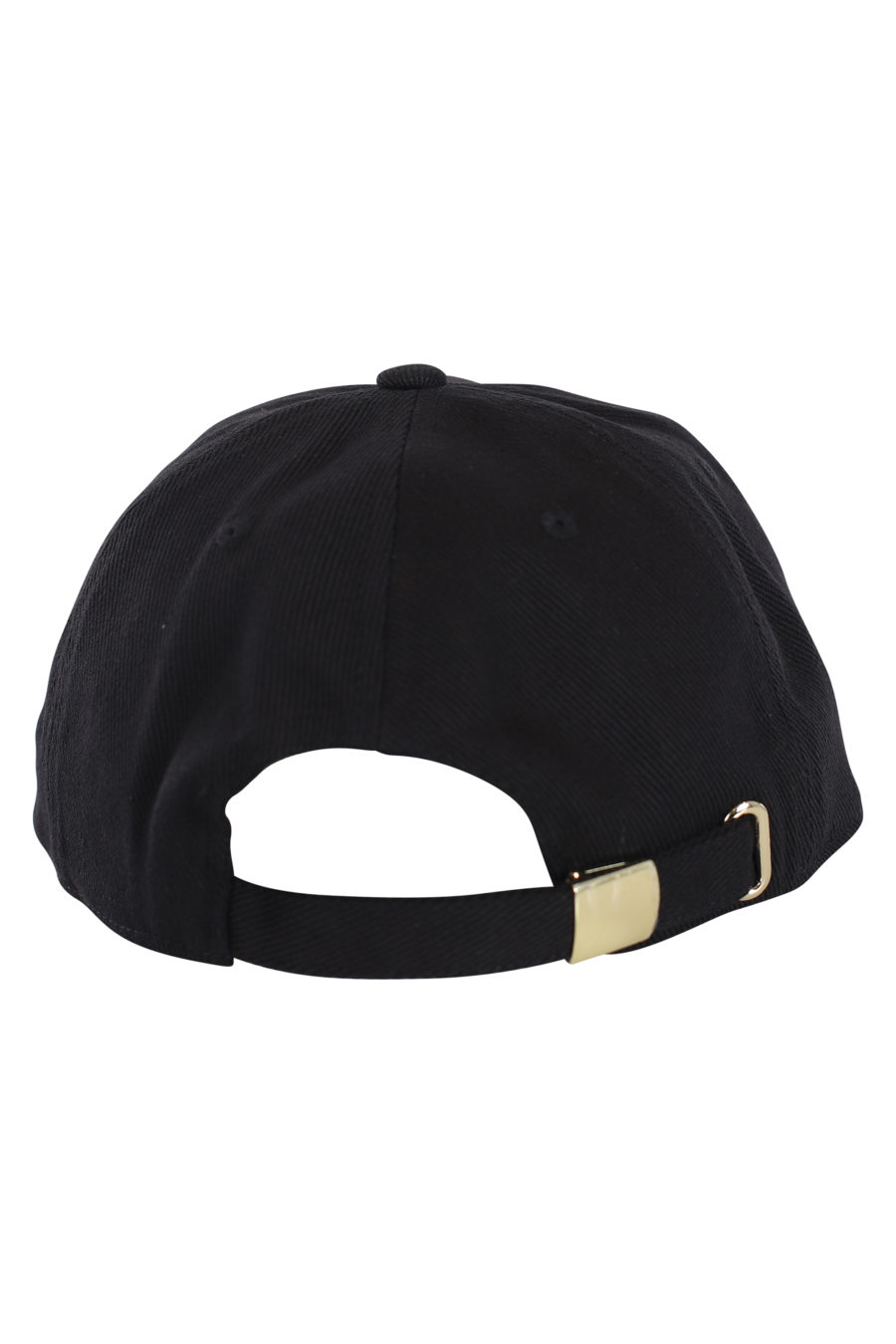 Gorra negra con logotipo dorado bordado - IMG 0136