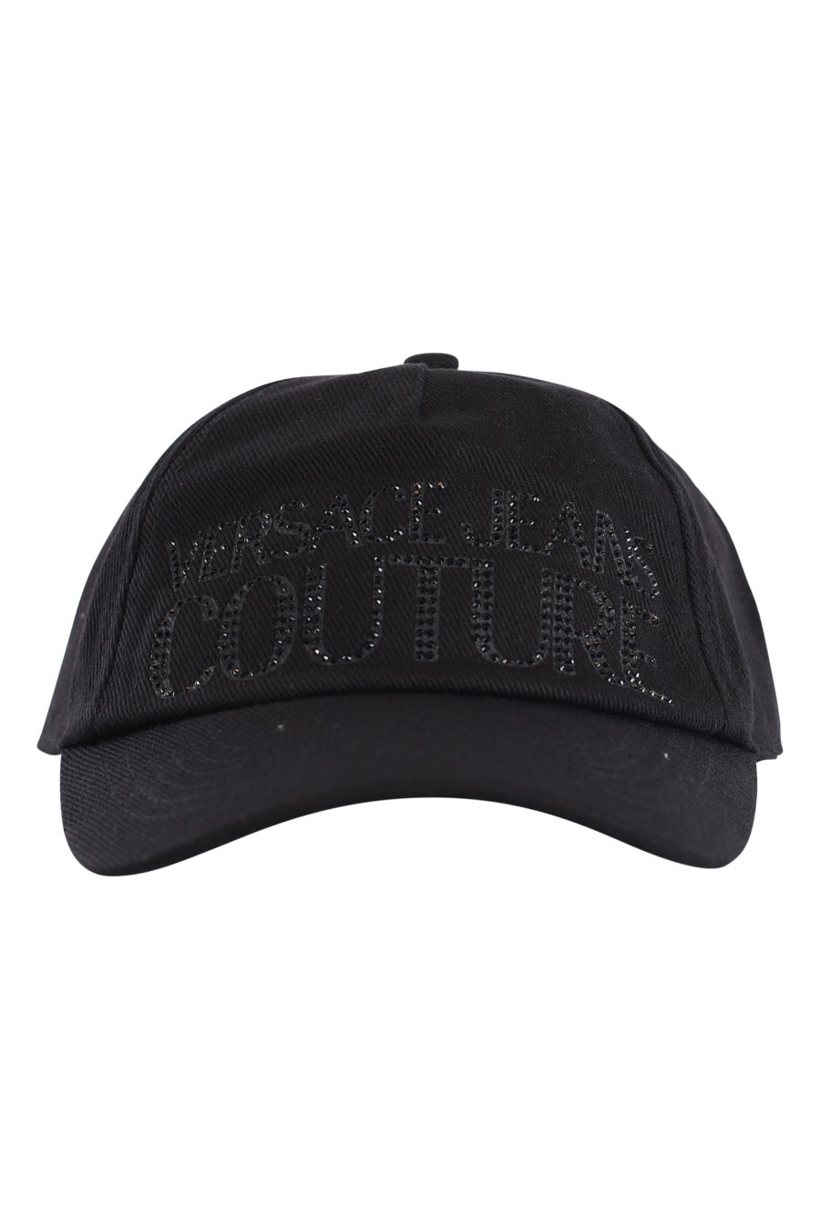 Gorra negra de pana con logo en "strass" - IMG 0158