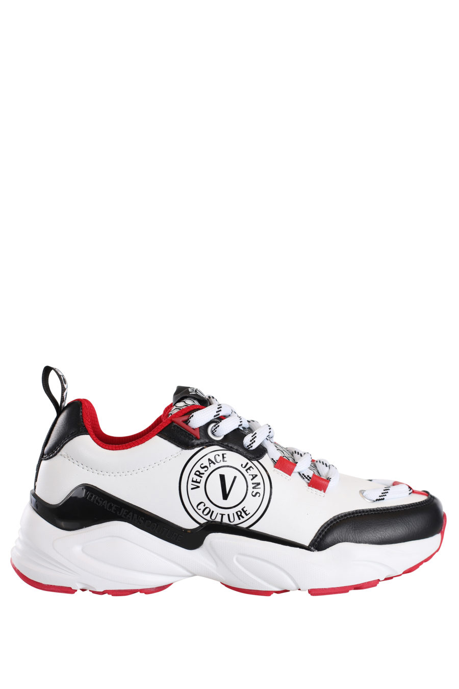 Zapatillas blancas con detalles negros y rojos "Wave" - IMG 0189