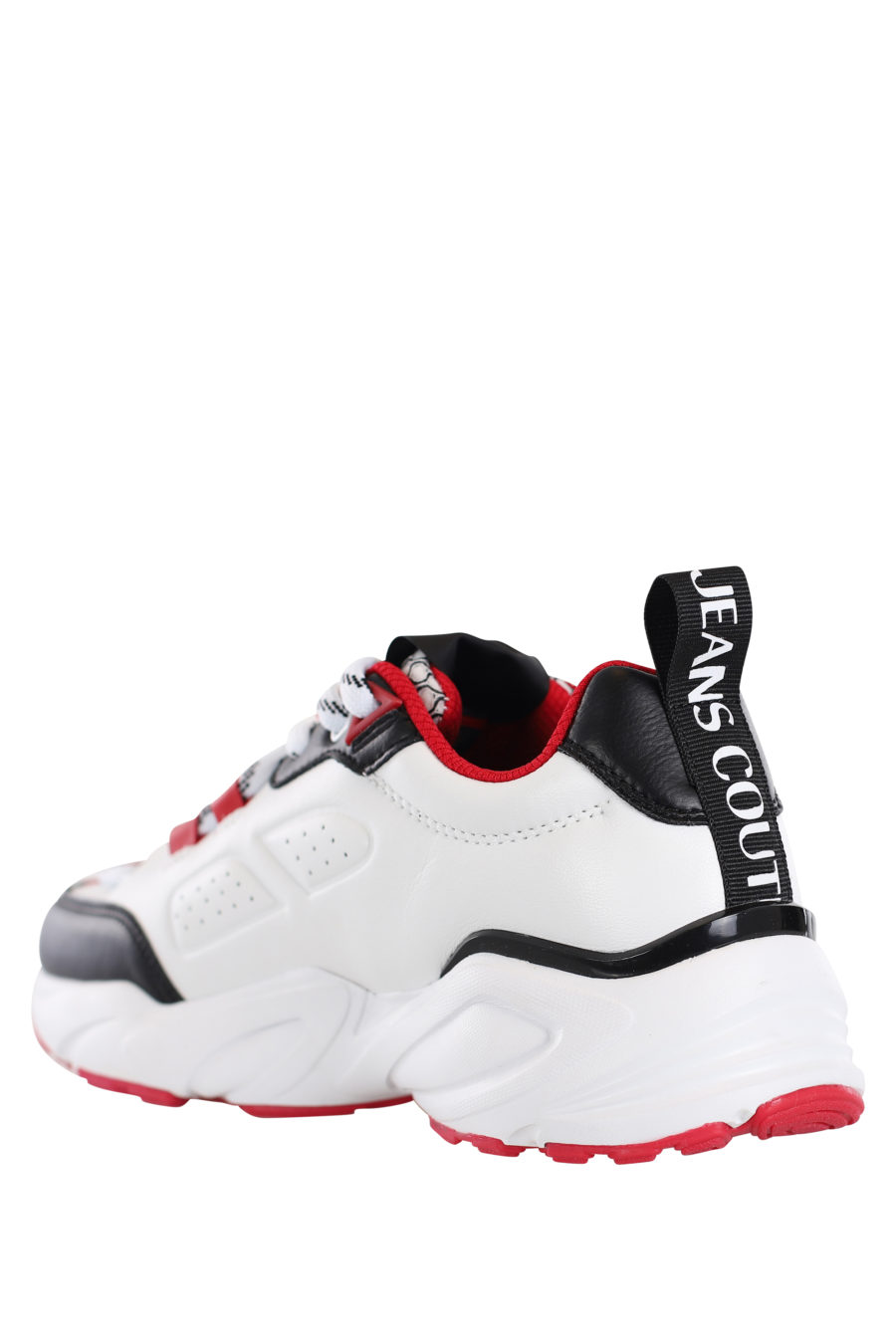 Zapatillas blancas con detalles negros y rojos "Wave" - IMG 0191