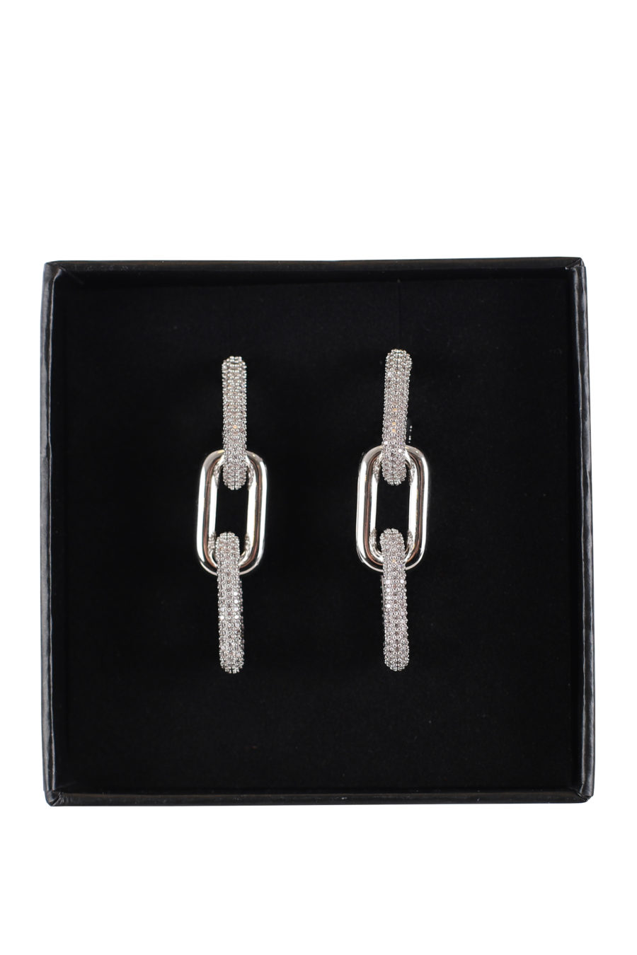 Silver chain earrings - IMG 0332