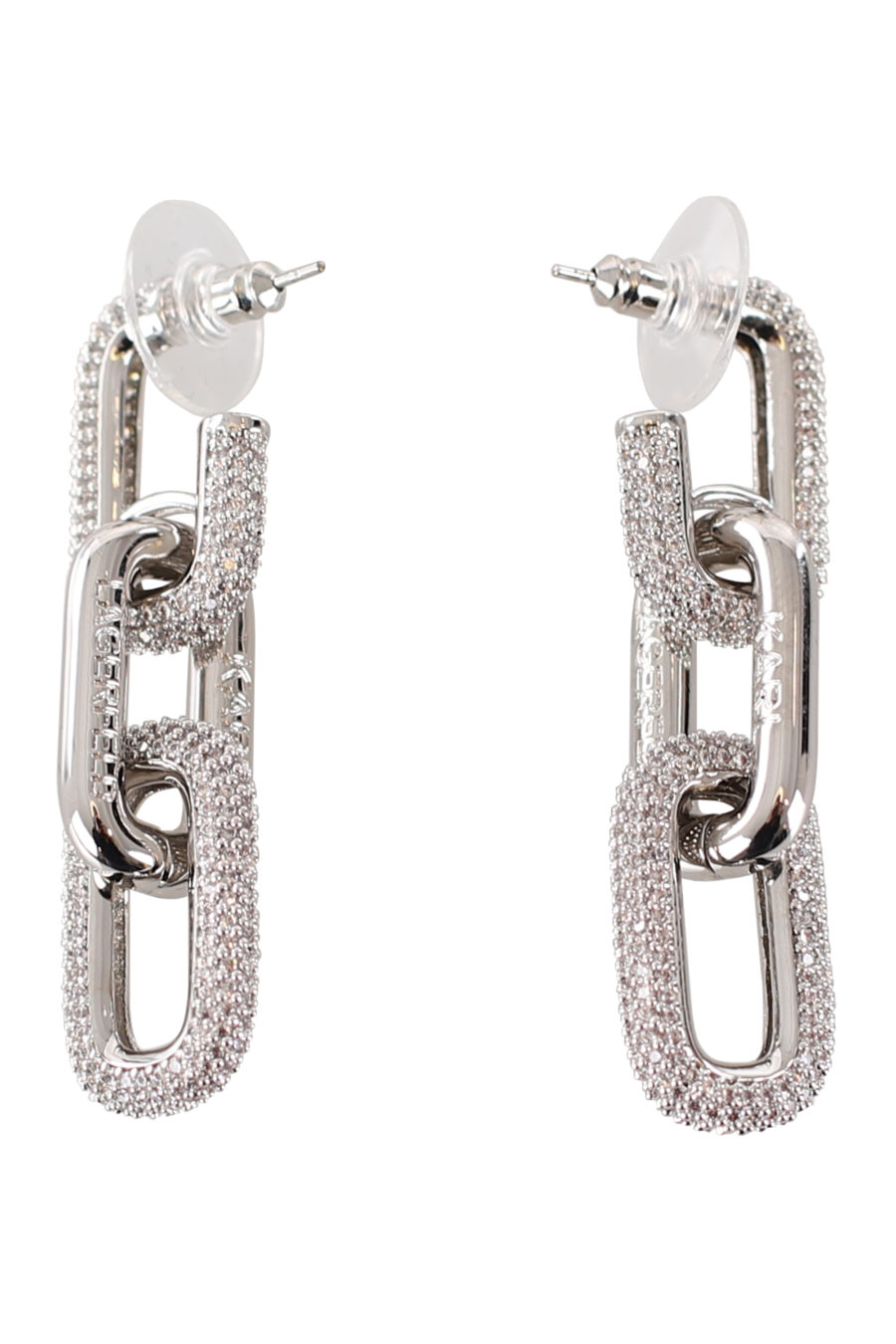 Silver chain earrings - IMG 0335