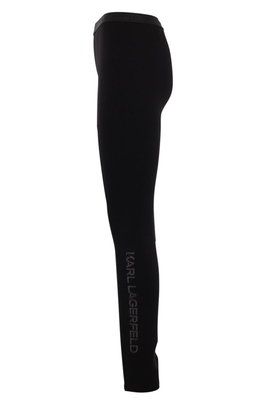 Schwarze Leggings mit gesticktem Logo an der Seite - IMG 0504