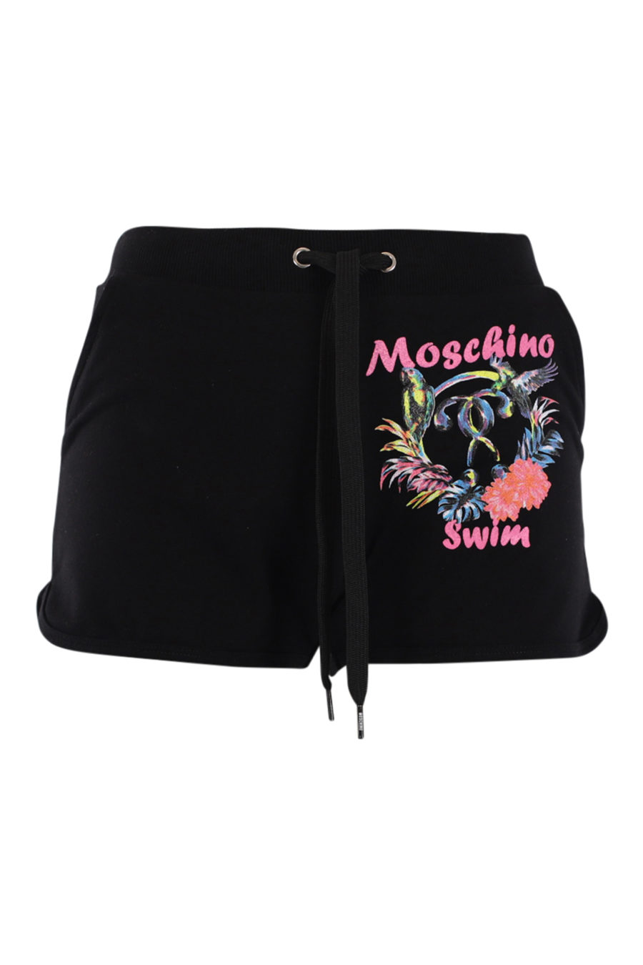 Black shorts with tropical logo - IMG 0557