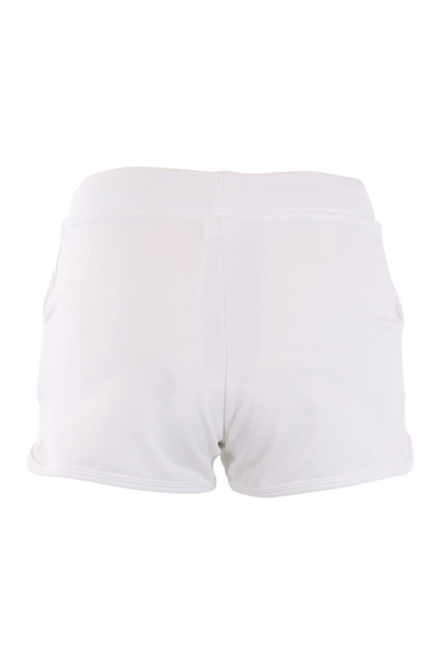 Pantalón corto blanco con logo tropical lateral - IMG 0562