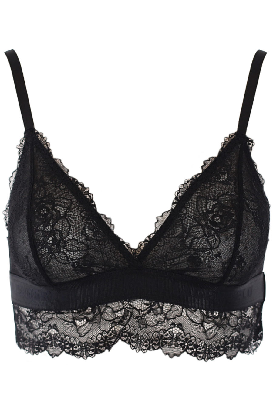 Black lace bra with long line - IMG 0649
