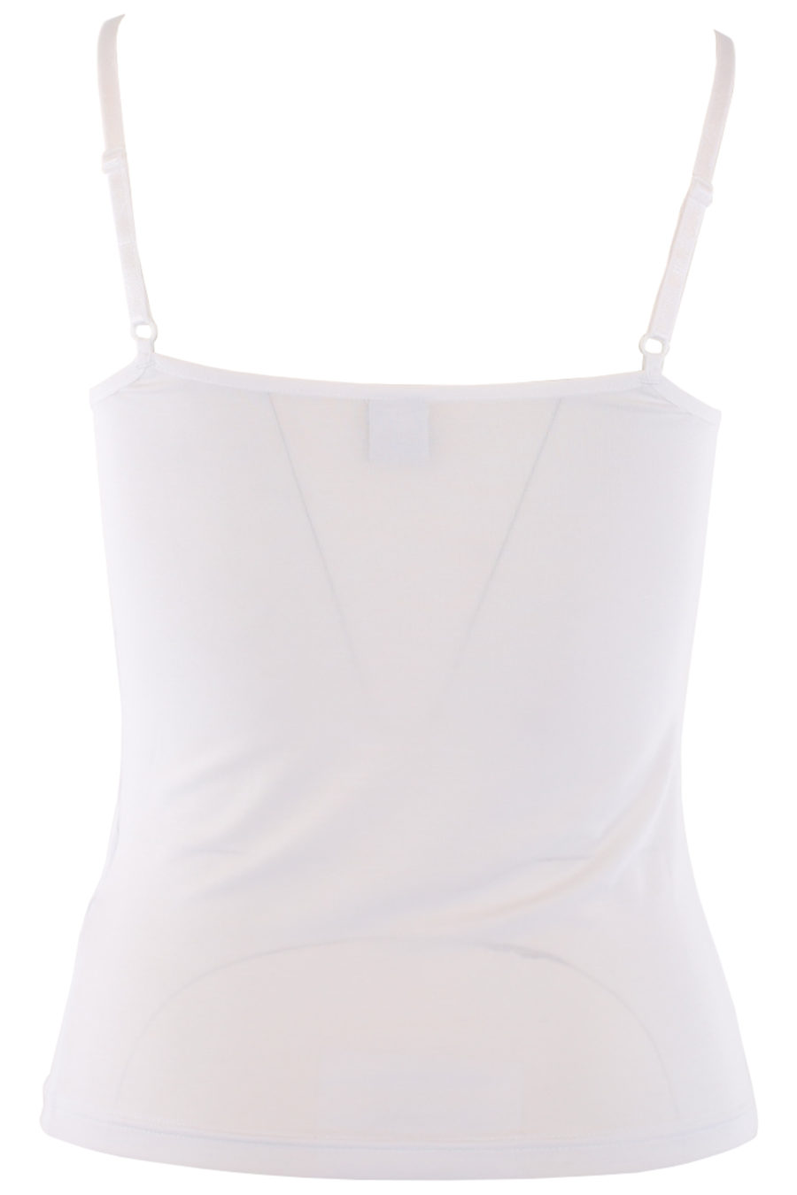Camiseta interior blanca sin mangas con logo lateral - IMG 0663