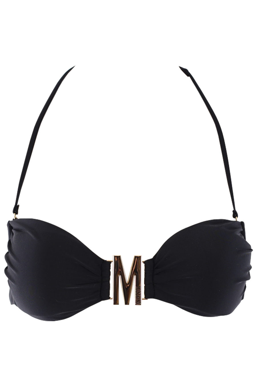Haut de bikini noir avec logo M doré - IMG 0671