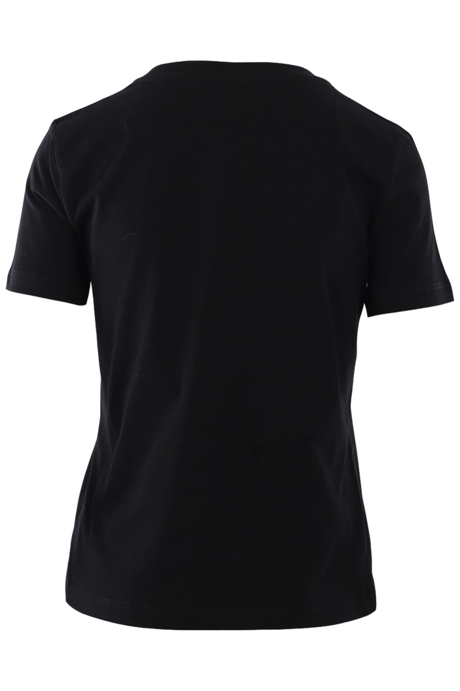 Camiseta negra con logo tropical - IMG 0820