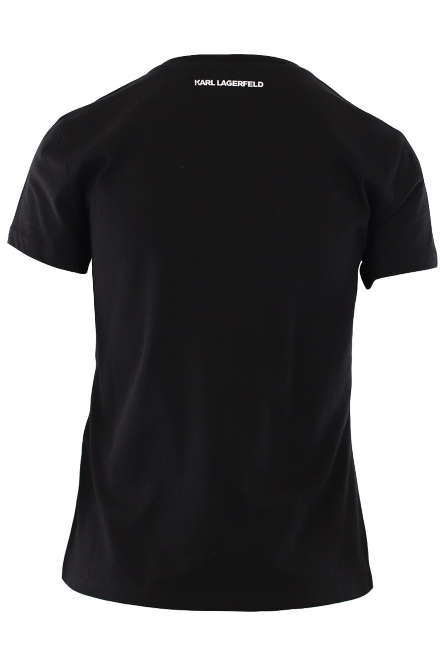 Camiseta negra con logo multicolor de goma - IMG 0825