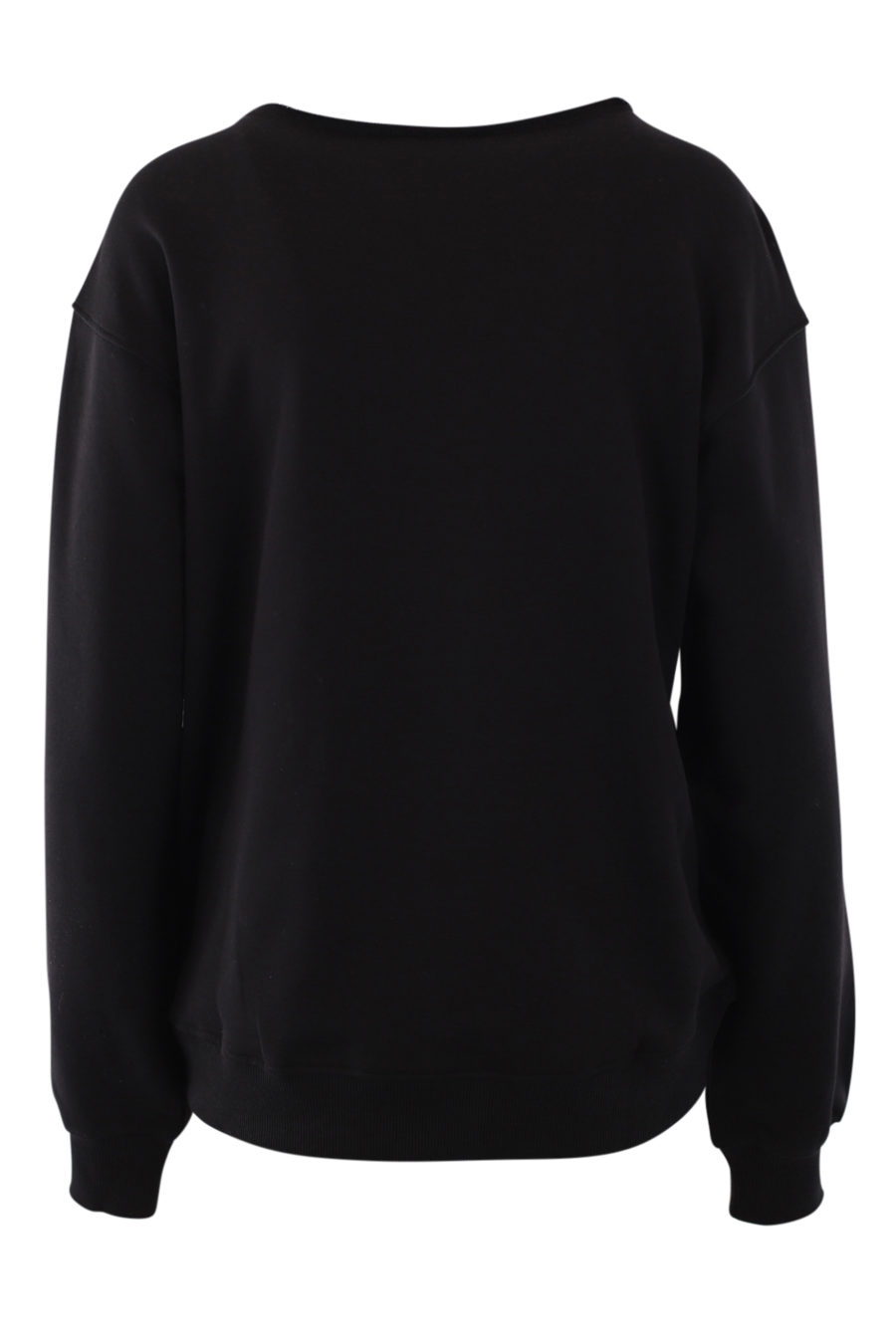 Schwarzes Sweatshirt mit Blumenlogo - IMG 0878