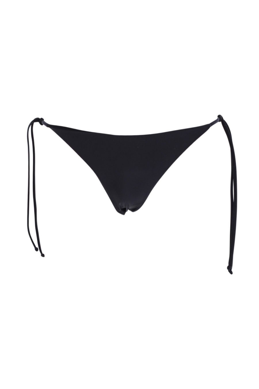 Schwarzer Badeanzug mit Schnürsenkeln und Logo - IMG 0916