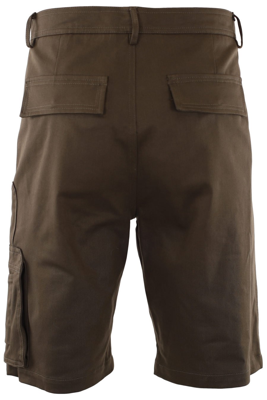 Pantalón corto verde militar estilo cargo - IMG 1023
