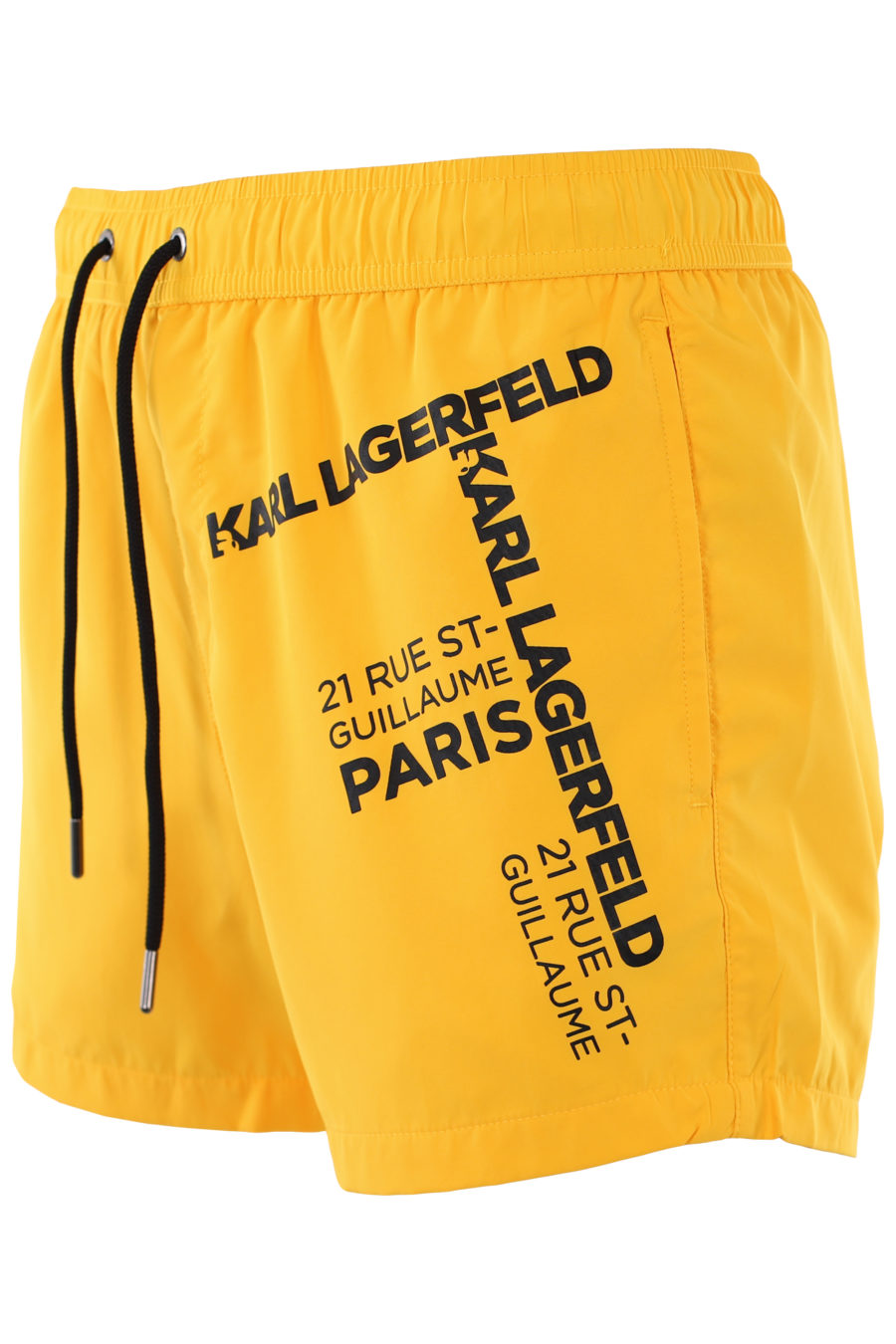 Bañador amarillo con logo "rue st-guillaume" negro - IMG 1049