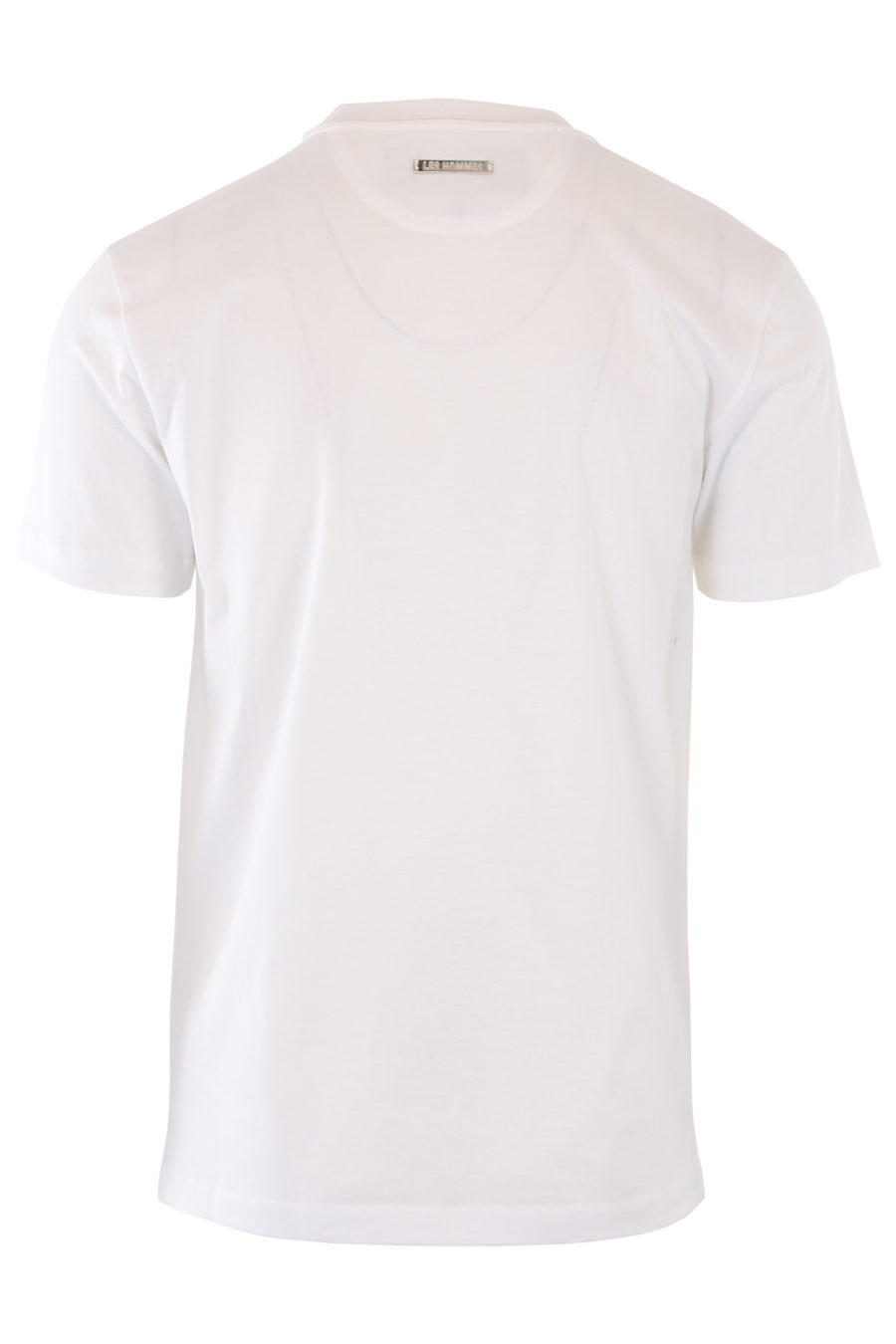 Camiseta blanca con logo gráfico negro - IMG 1099
