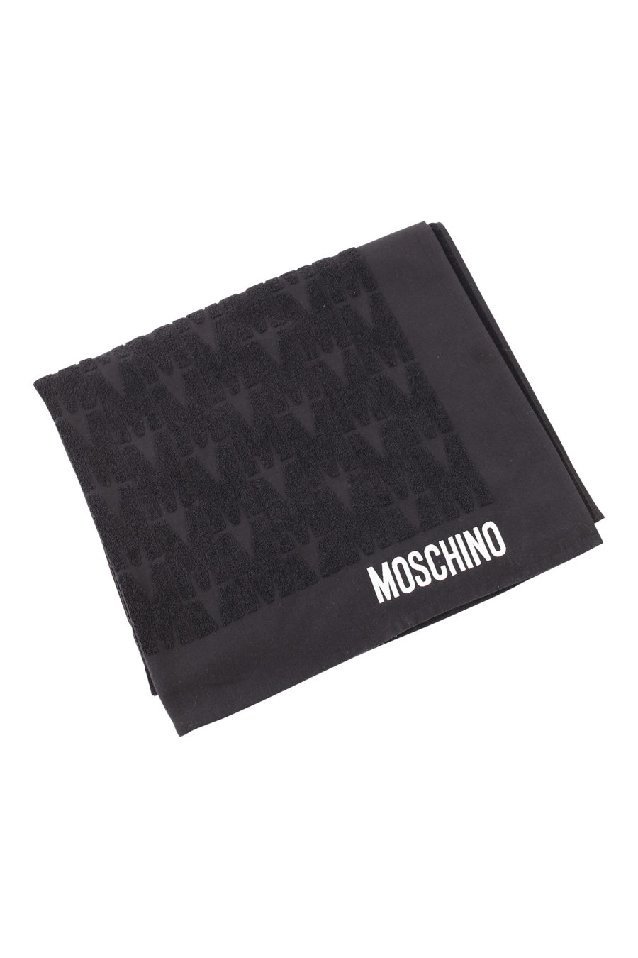 Schwarzes Handtuch mit weißem Logo - IMG 1443