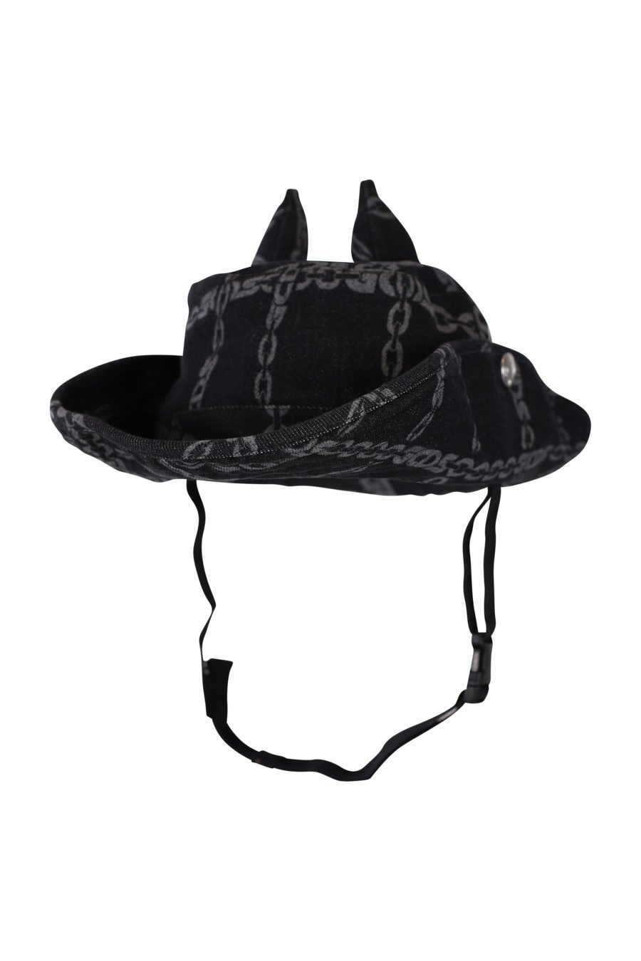 Sombrero negro denim - IMG 1526