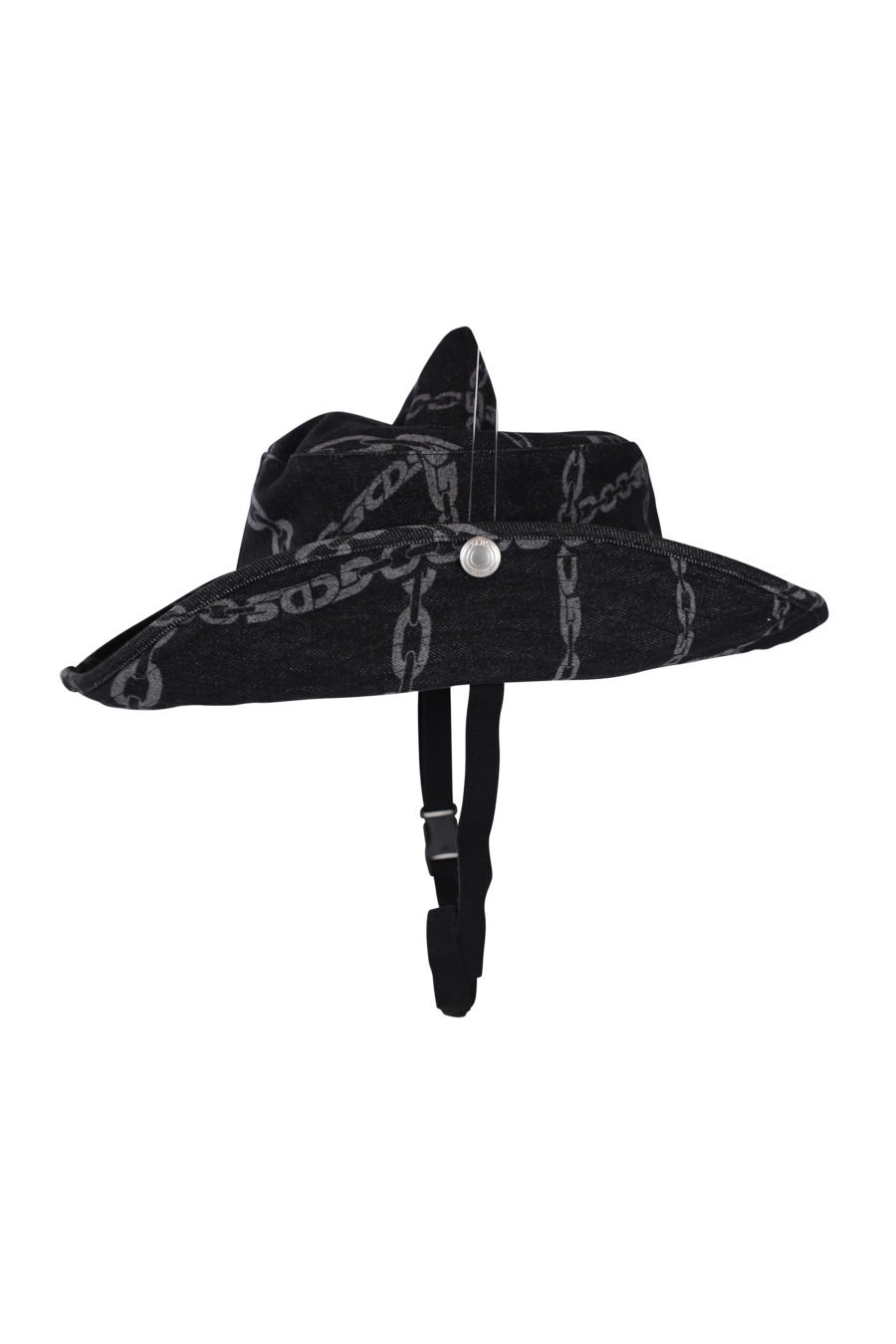 Sombrero negro denim - IMG 1532