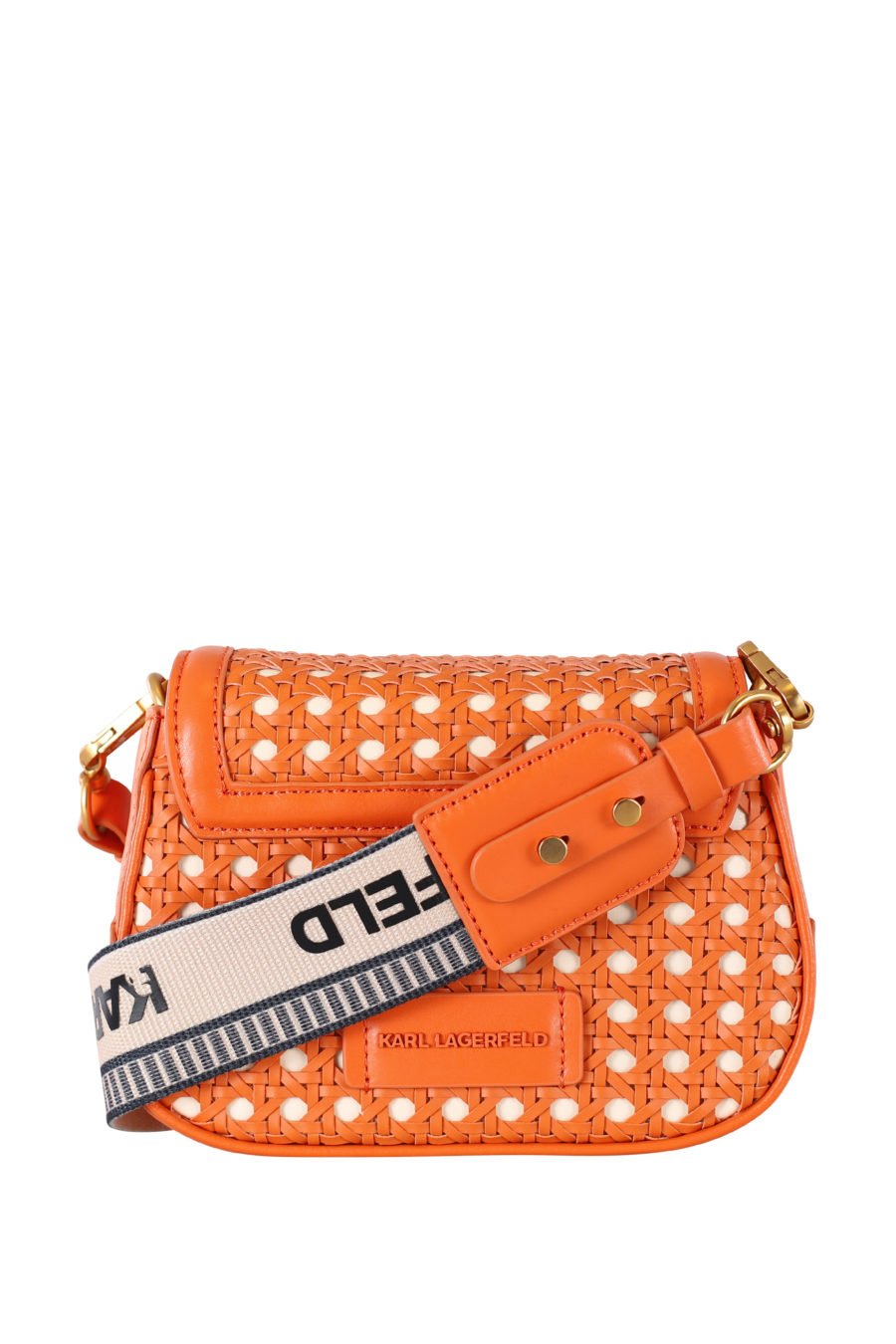 Petit sac à bandoulière orange avec logo orange - IMG 1579