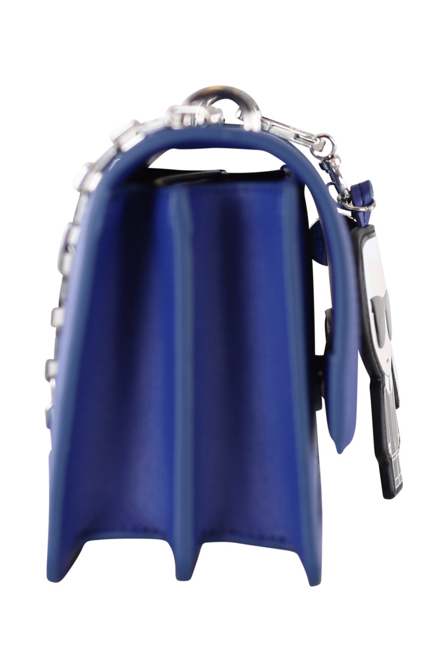 Bolso pequeño azul con logotipo - IMG 1590