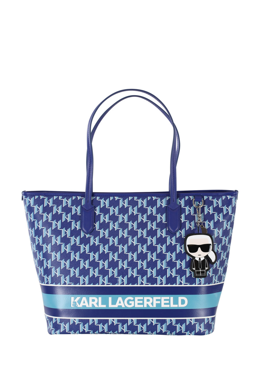 Blue shopper bag with logo - IMG 1621