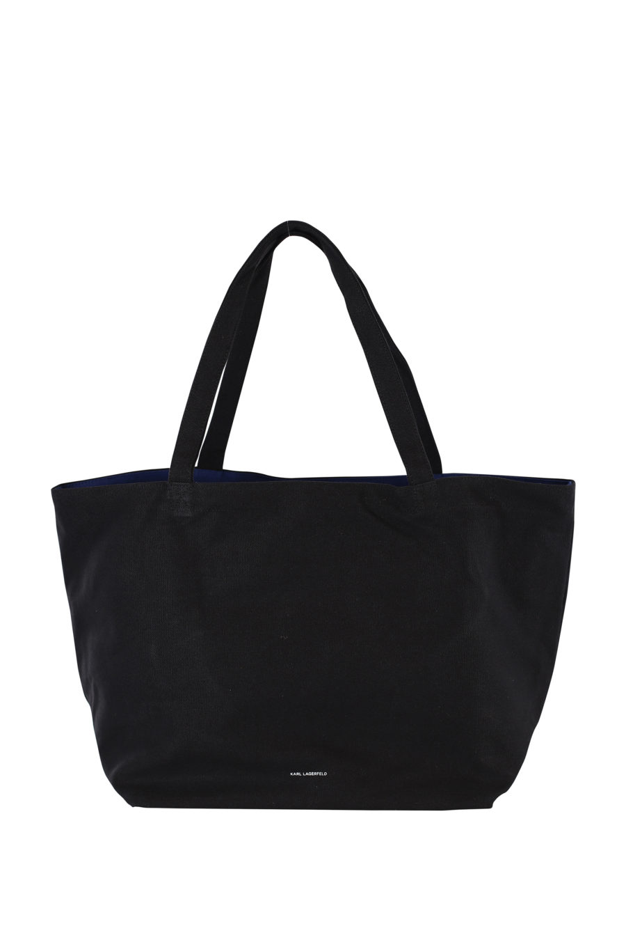 Maxi shopper bag negro con dibujo diseñador - IMG 1648