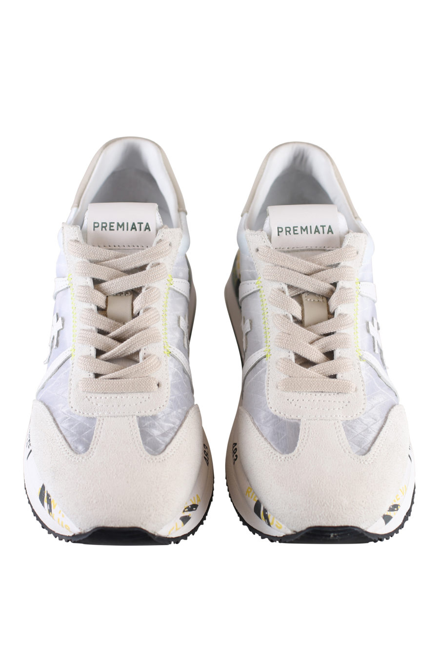 Zapatillas blancas y grises con detalles en tejido transpirable - IMG 1845