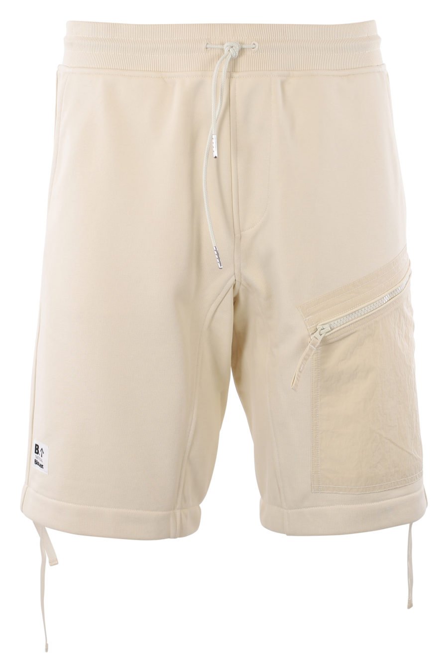 Pantalón corto de color natural con bolsillos - IMG 2010