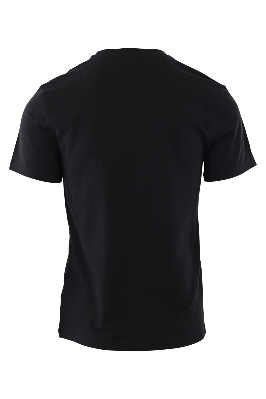 T-shirt noir avec grand logo sur le devant - IMG 2024
