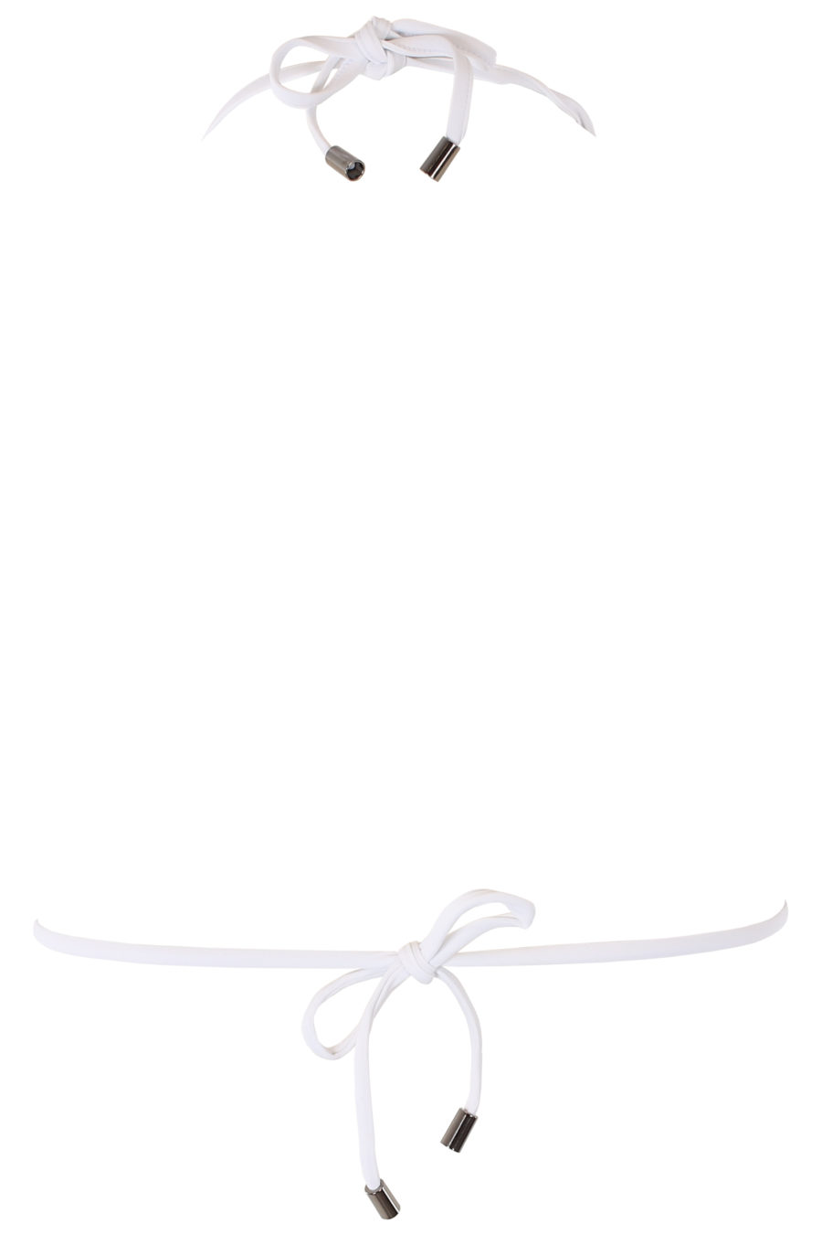 Haut de bikini blanc avec logo noir - IMG 1202