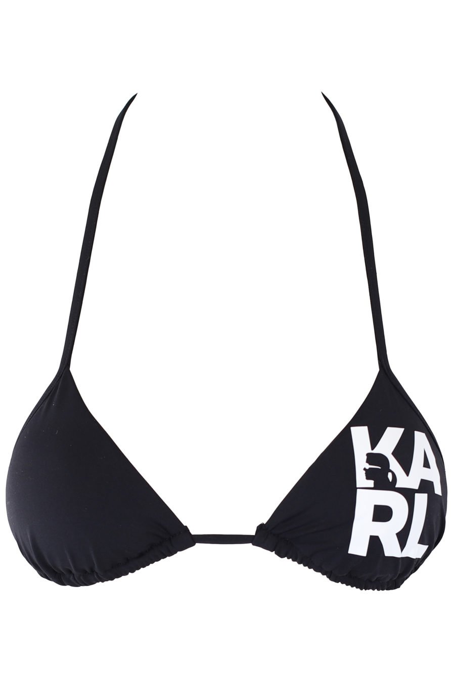 Top de bikini negro con logo blanco - IMG 1204