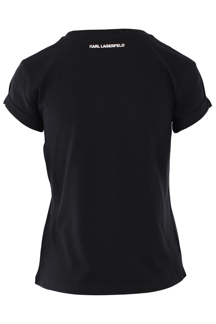 Camiseta negra con logo y bolsillo - IMG 1296