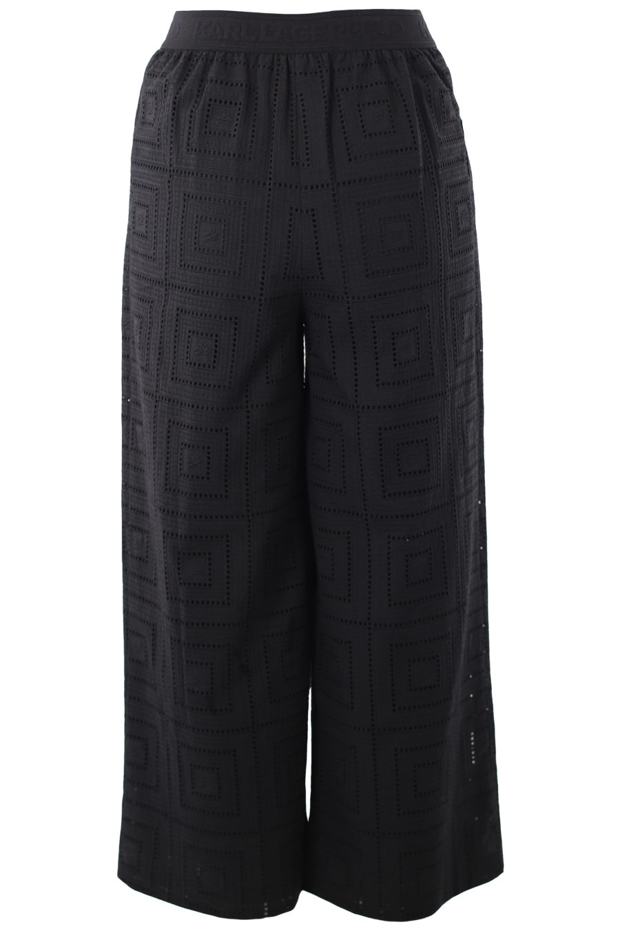 Pantalón negro bordado - IMG 1346