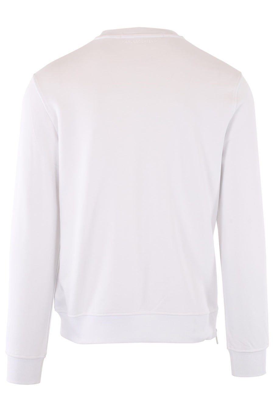 Weißes Sweatshirt mit mehrfarbigem blauem Logo - IMG 1387