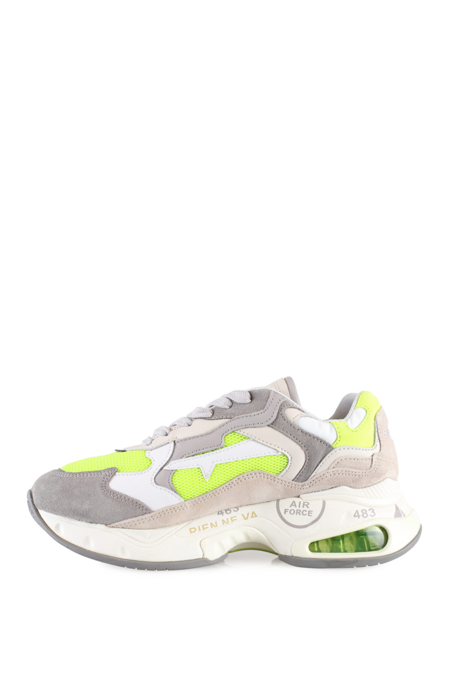 Grey and neon yellow trainers with platform "Sharkyd" - IMG 1810