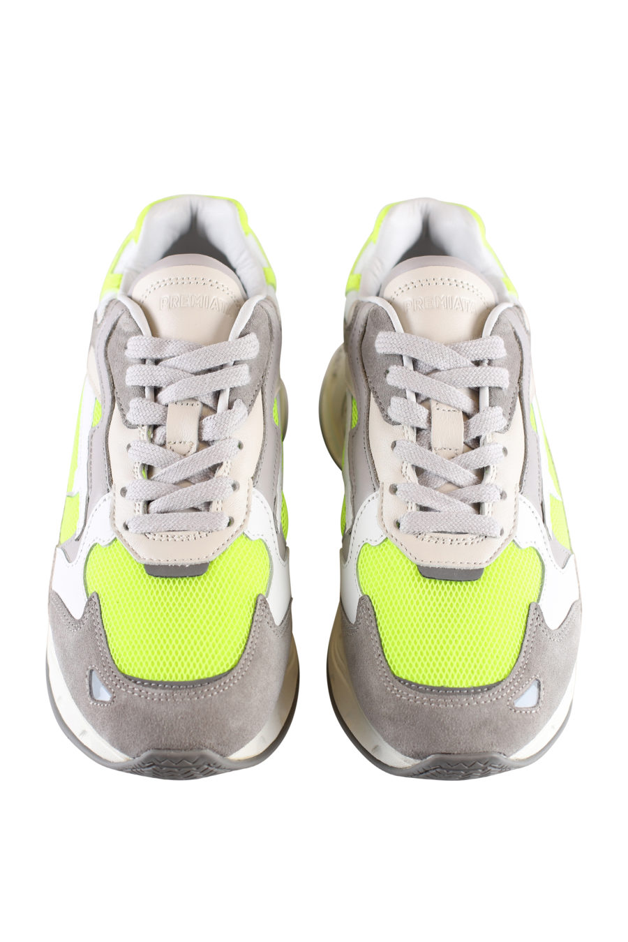 Grey and neon yellow trainers with platform "Sharkyd" - IMG 1843