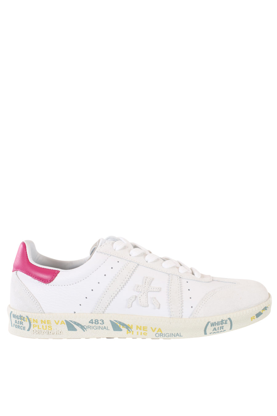 Zapatillas blancas con detalle rosa "Bonnied" - IMG 2183