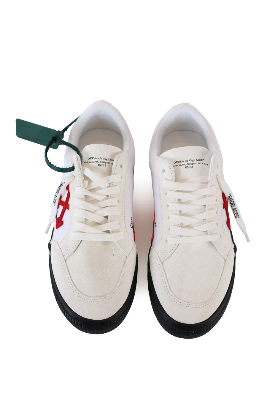 White trainers "vulcanized" with red arrows - IMG 2233