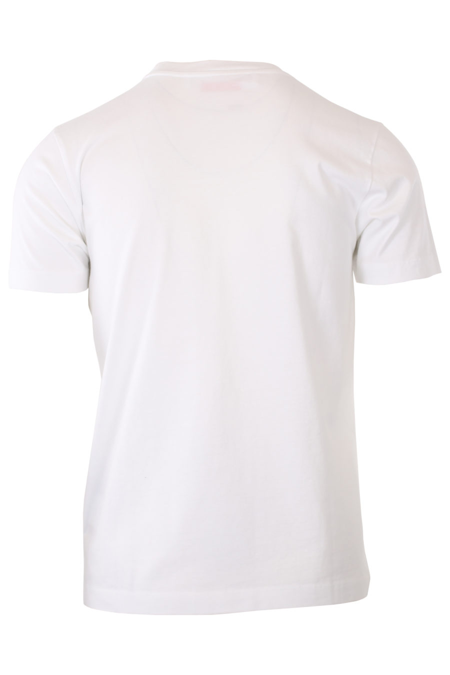 T-shirt blanc avec petit logo en noir - IMG 2341