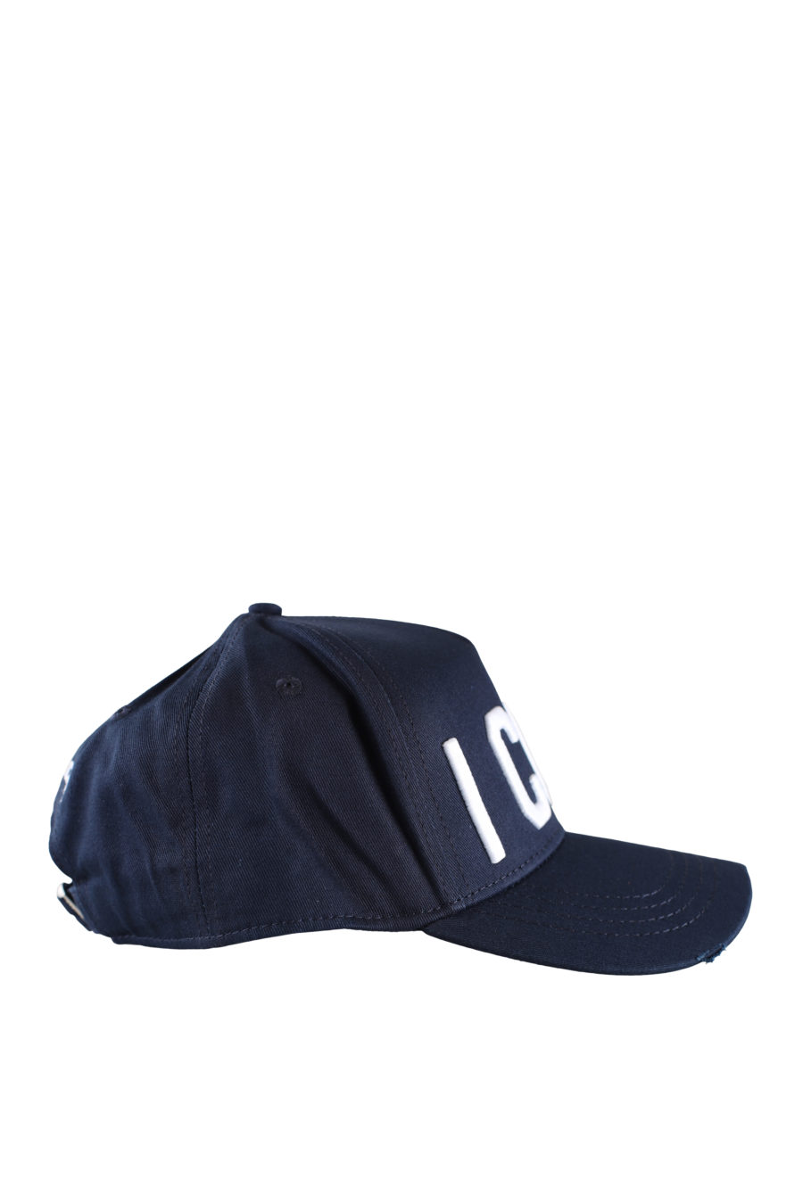 Verstellbare blaue Kappe mit weißem "Icon"-Logo - IMG 0003
