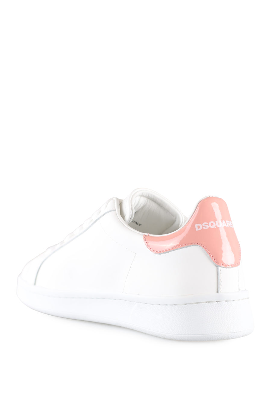 Zapatillas blancas con logo hoja rosa - IMG 0029