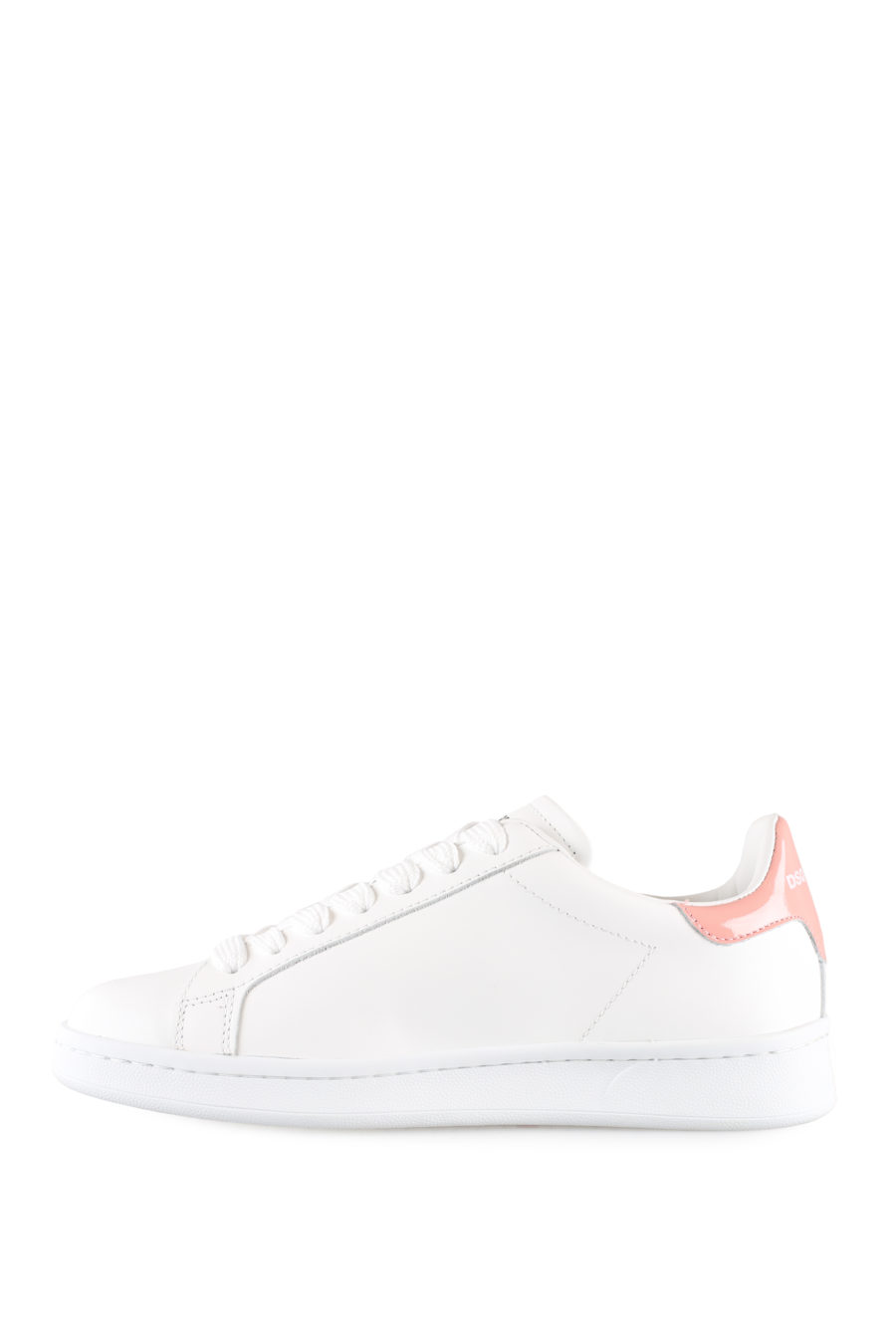 Zapatillas blancas con logo hoja rosa - IMG 0030