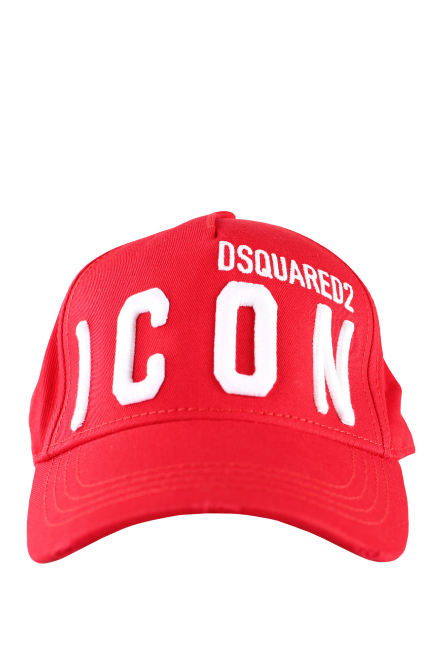 Gorra roja ajustable con logo "icon" blanco - IMG 0054