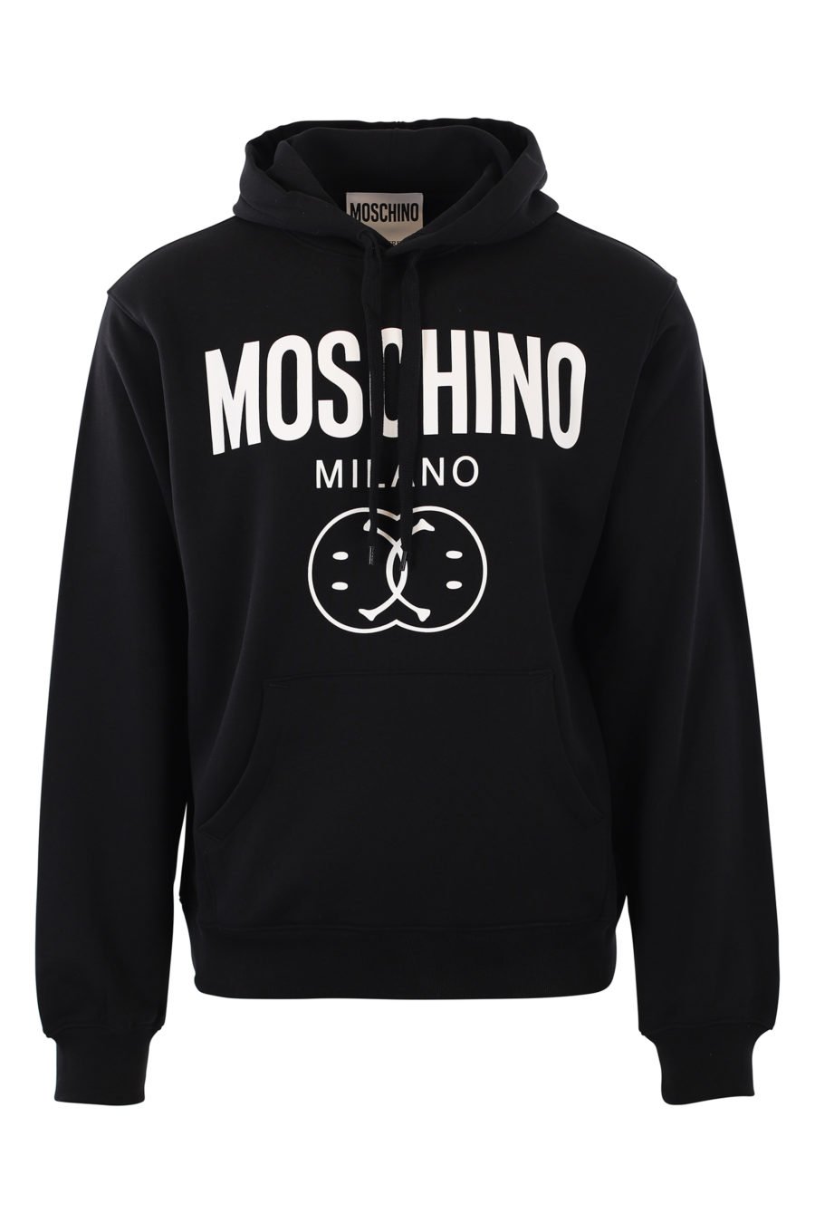 Schwarzes Kapuzensweatshirt mit milano "smiley" Logo - IMG 2423