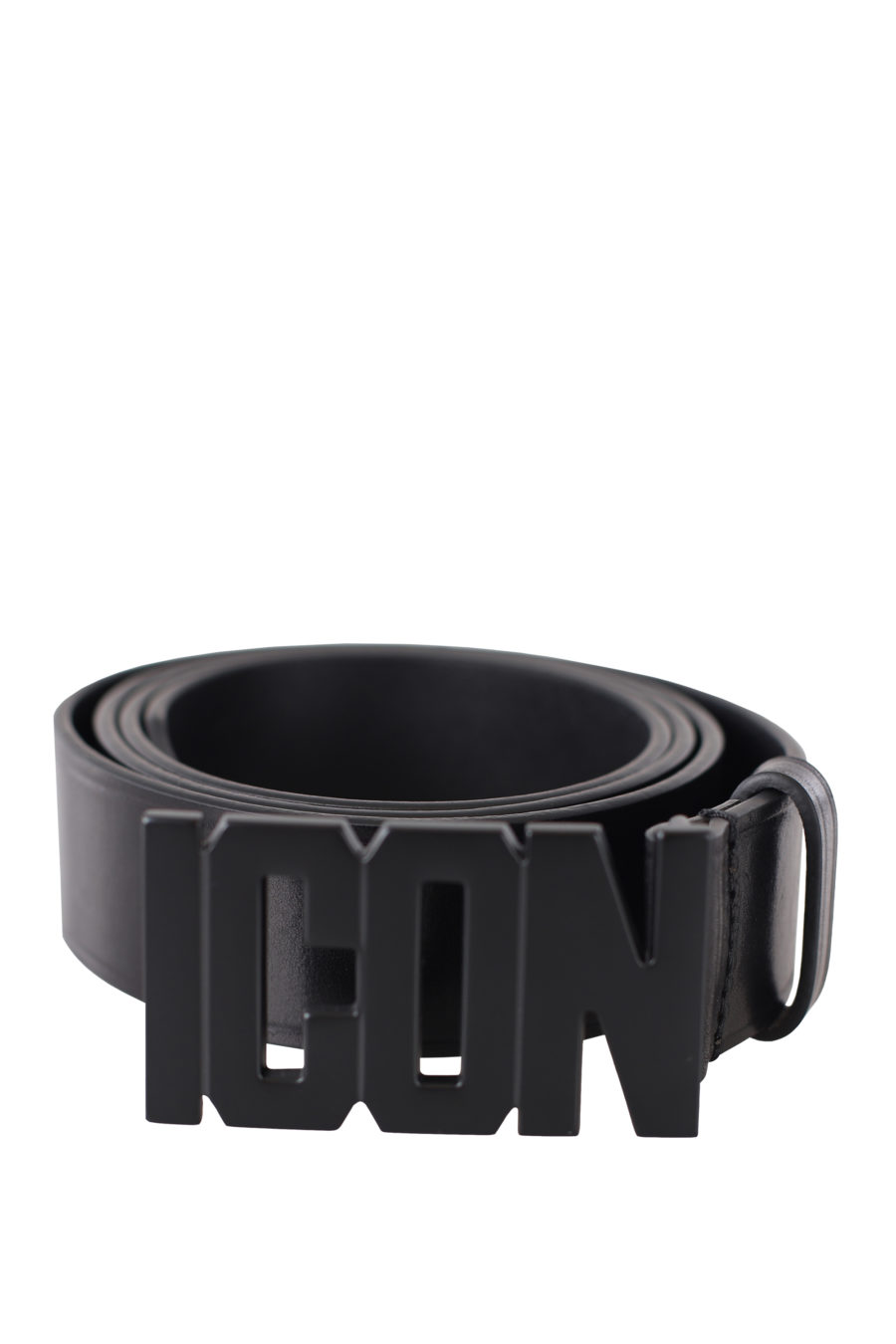 Cinturón negro con logo "icon" negro - IMG 9420